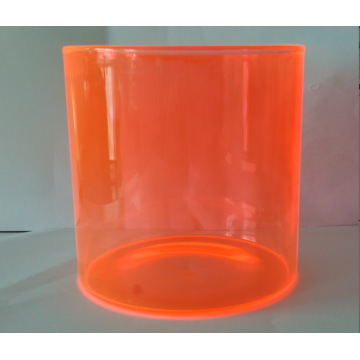 Color Glass Cylinder Storage Container